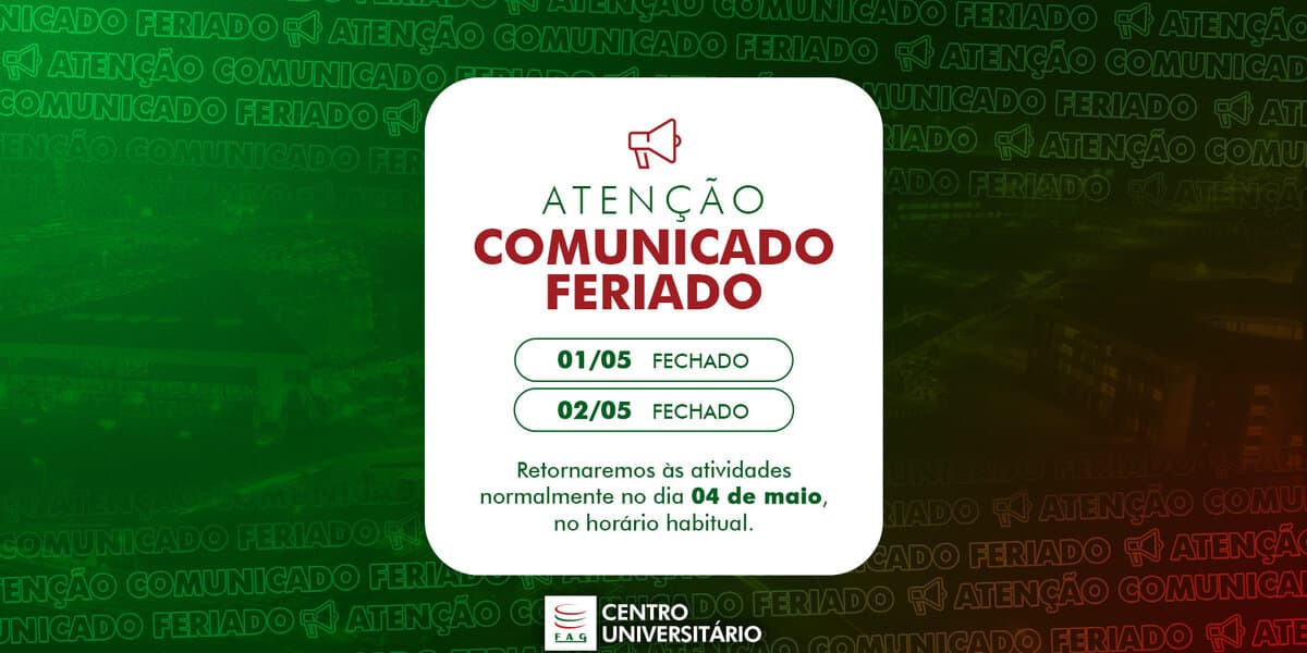 Comunicado de Feriado