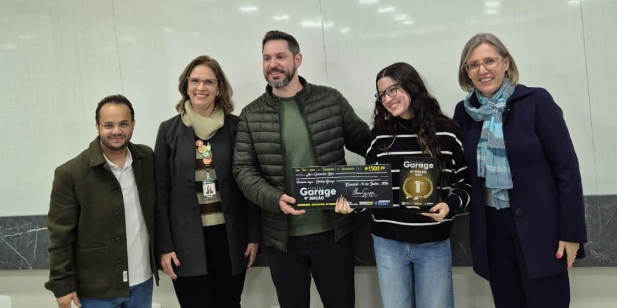Startup Garage premia soluções inovadoras desenvolvidas por acadêmicos do Centro FAG