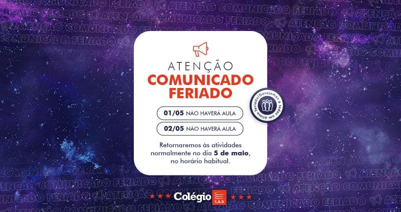 Comunicado de Feriado