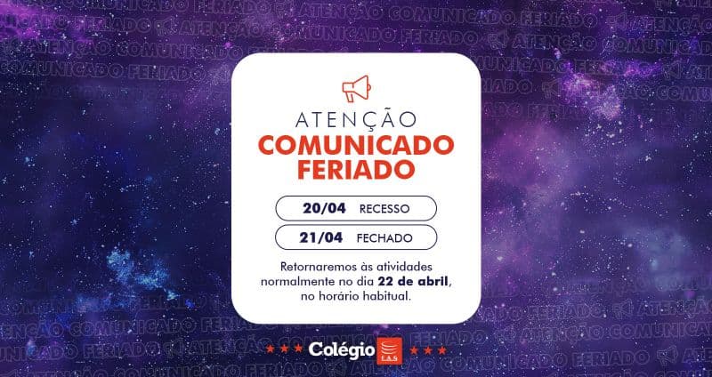 Comunicado de Feriado