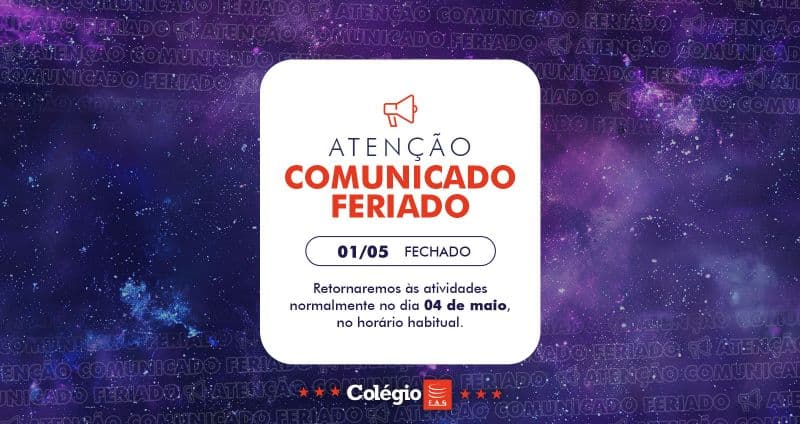 Comunicado de Feriado