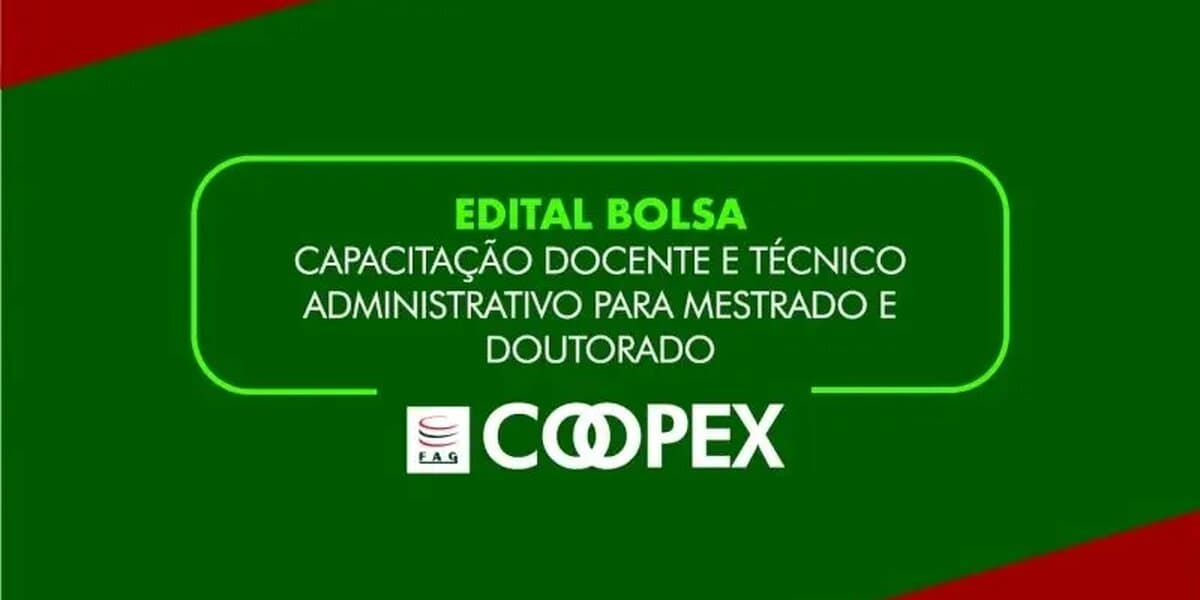 COOPEX divulga relação de aprovados que receberão apoio financeiro para Mestrado e Doutorado