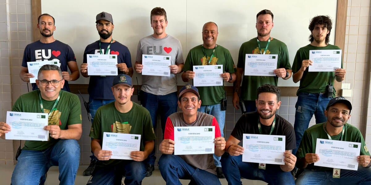 Colaboradores dos setores de Eventos e Audiovisual recebem certificação da NR-35