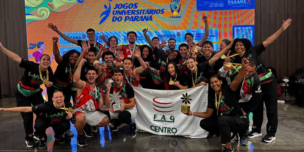 FAG conquista 8º lugar geral nos Jogos Universitários do Paraná 2026