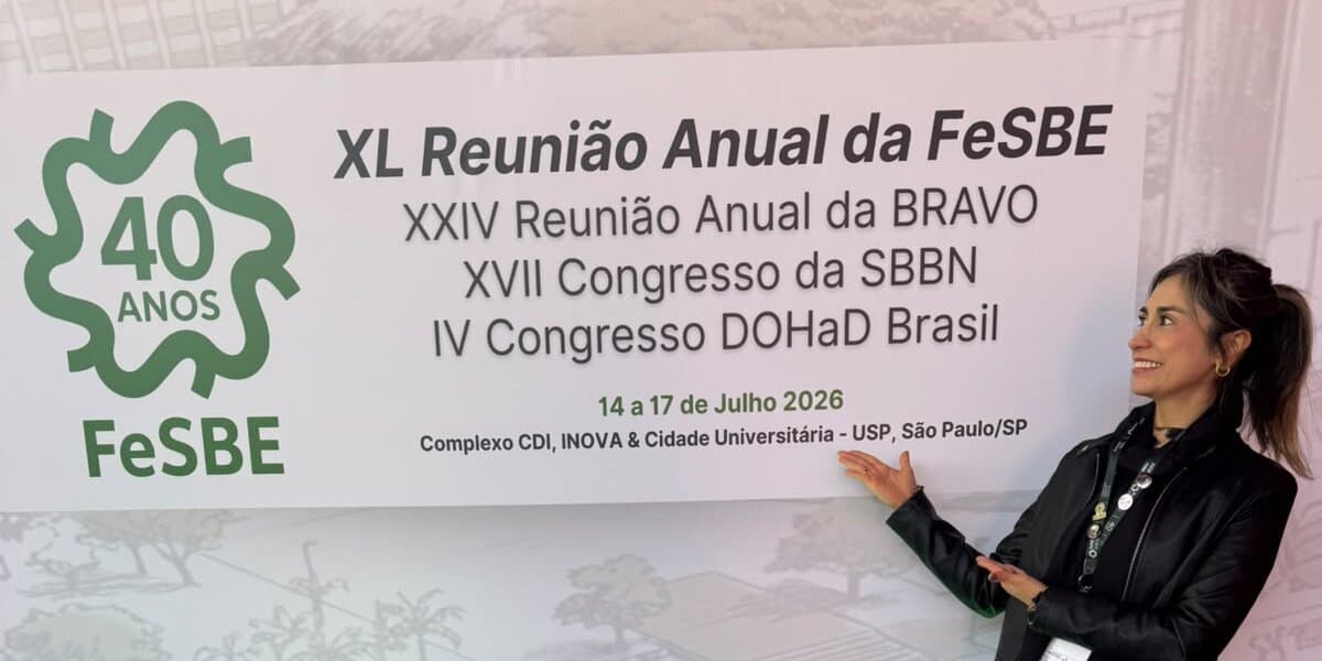 Docente do curso de Nutrição representa o Centro FAG em congresso nacional de Ciências da Saúde